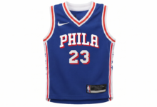 The new Lebron James 76ers jersey.