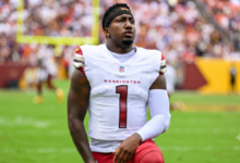 Deebo Samuel in a Washington outift